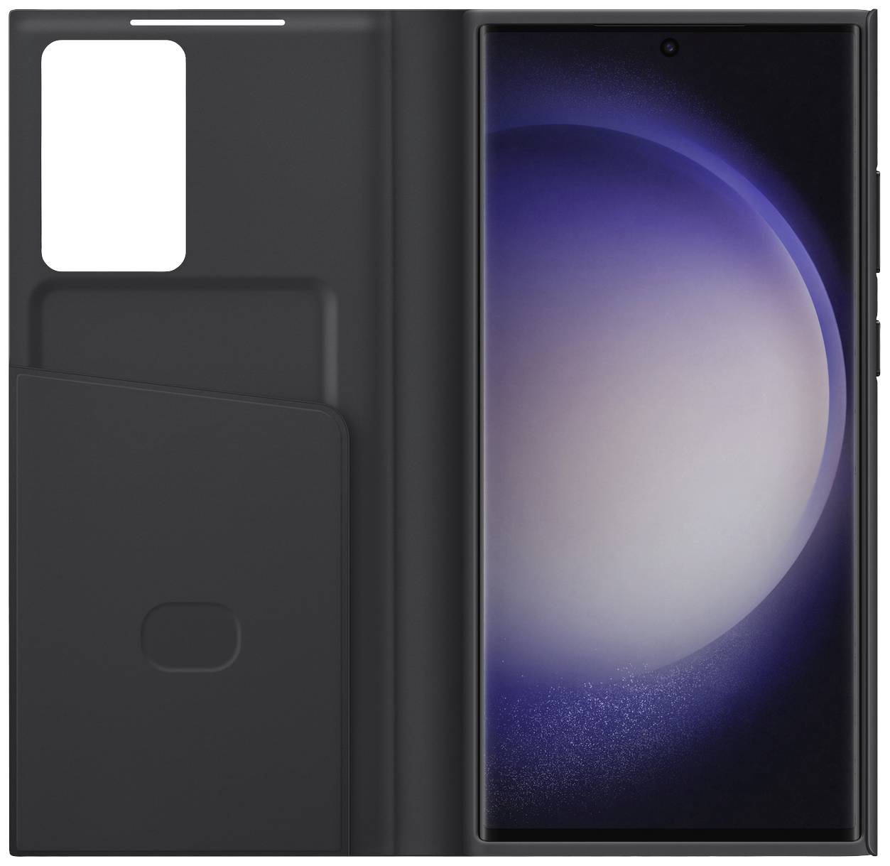 Samsung Smart View Wallet Case Flip Case Samsung Galaxy S23 Ultra Schwarz Stoßfest EF-ZS918CBEGWW