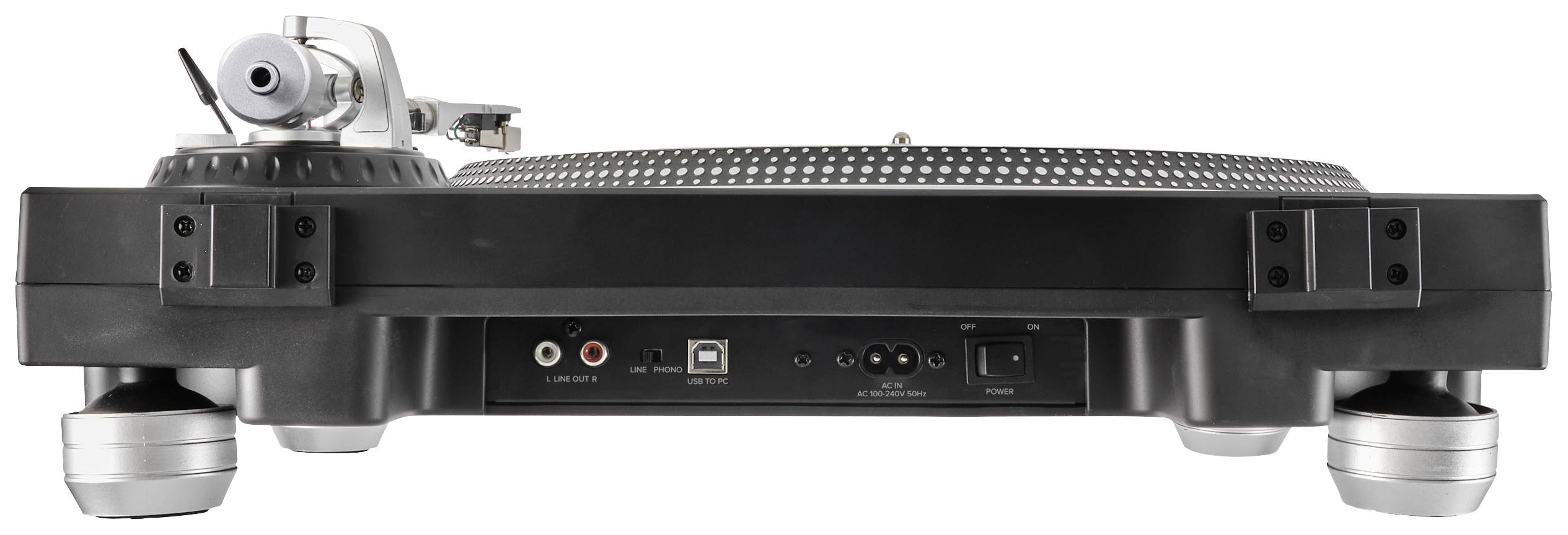 Renkforce RF-TURBD-010 USB-Plattenspieler Riemenantrieb Schwarz