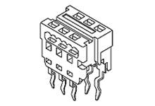 Molex Einbau-Buchsenleiste (Standard) Polzahl Gesamt 16 Rastermaß: 1.27mm 905842316 Tube