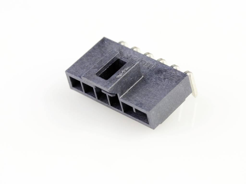 Molex Einbau-Buchsenleiste (Standard) Polzahl Gesamt 6 Rastermaß: 2.50mm 1053131106 Tray