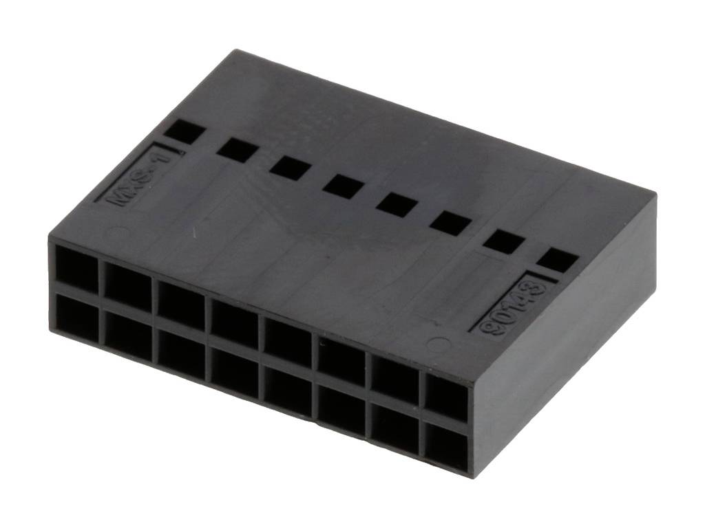 Molex Buchsengehäuse-Kabel Polzahl Gesamt 16 Rastermaß: 2.54mm 901430016 Bulk