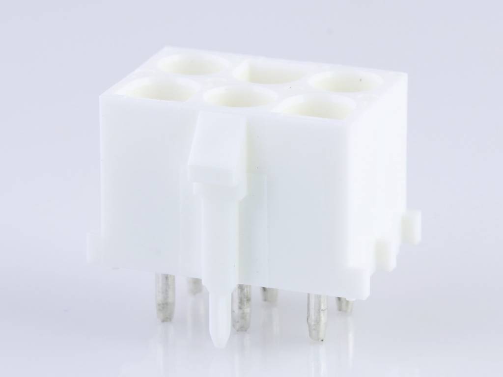 Molex Stiftgehäuse-Platine Polzahl Gesamt 6 Rastermaß: 6.35mm 432550137 Tray