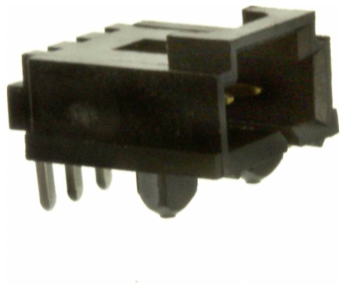 Eine schwarze, rechteckige elektronische Komponente mit mehreren Metallstiften zur Verbindung mit Leiterplatten.