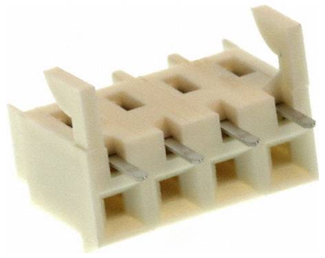 Rechteckiger beiger Stecker mit acht Schlitzen, der eine elektronische Schnittstellenkomponente für mehrdirektionale Verbindungen zeigt.