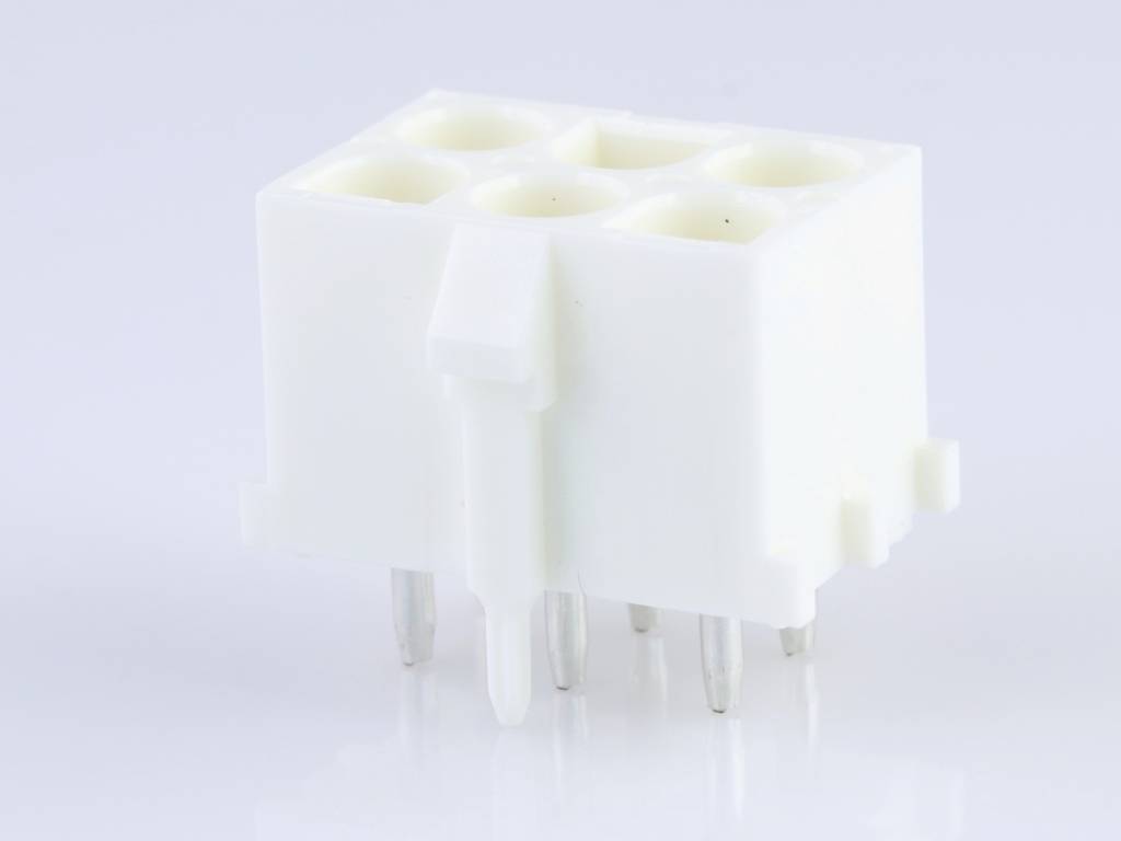Molex Stiftgehäuse-Platine Polzahl Gesamt 6 Rastermaß: 6.35mm 432550027 Tray
