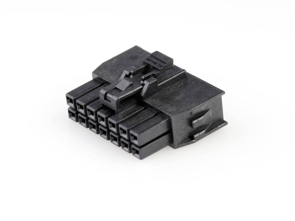Molex Buchsengehäuse-Kabel Polzahl Gesamt 14 Rastermaß: 2.50mm 1053081214 Bulk