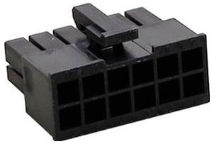Eine Nahaufnahme eines 8-poligen schwarzen Stromsteckers, der typischerweise in Computerhardware verwendet wird, um Komponenten wie GPUs mit Strom zu versorgen.