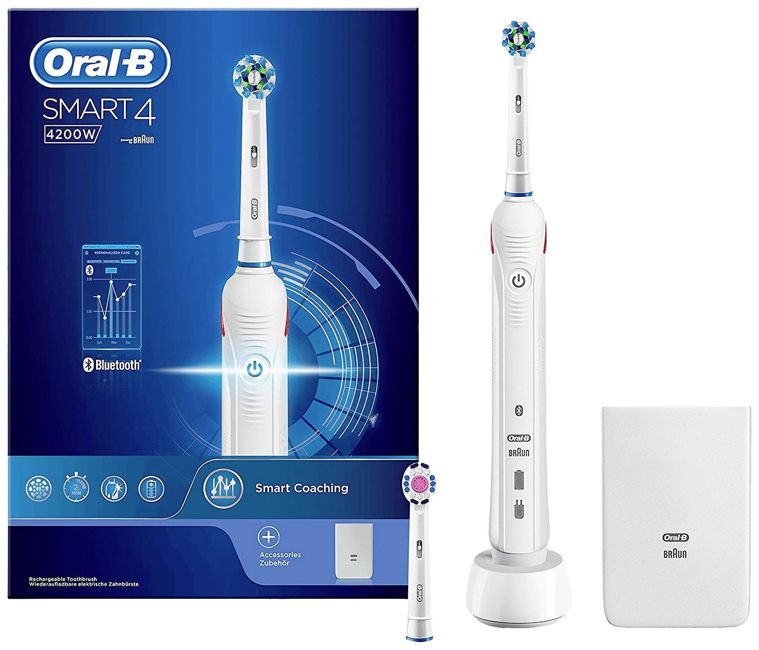 Oral-B Smart 4 4200W 350323 Elektrische Zahnbürste Rotierend/Oszilierend Weiß