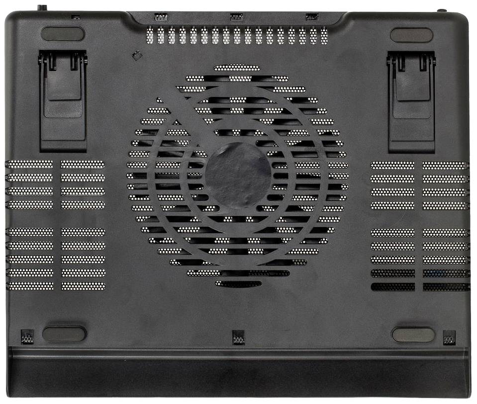 RIVA 5556 BLACK Notebook-Ständer mit Kühlfunktion höhenverstellbar, USB-Hub-Funktion