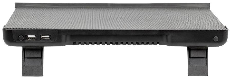 RIVA 5556 BLACK Notebook-Ständer mit Kühlfunktion höhenverstellbar, USB-Hub-Funktion
