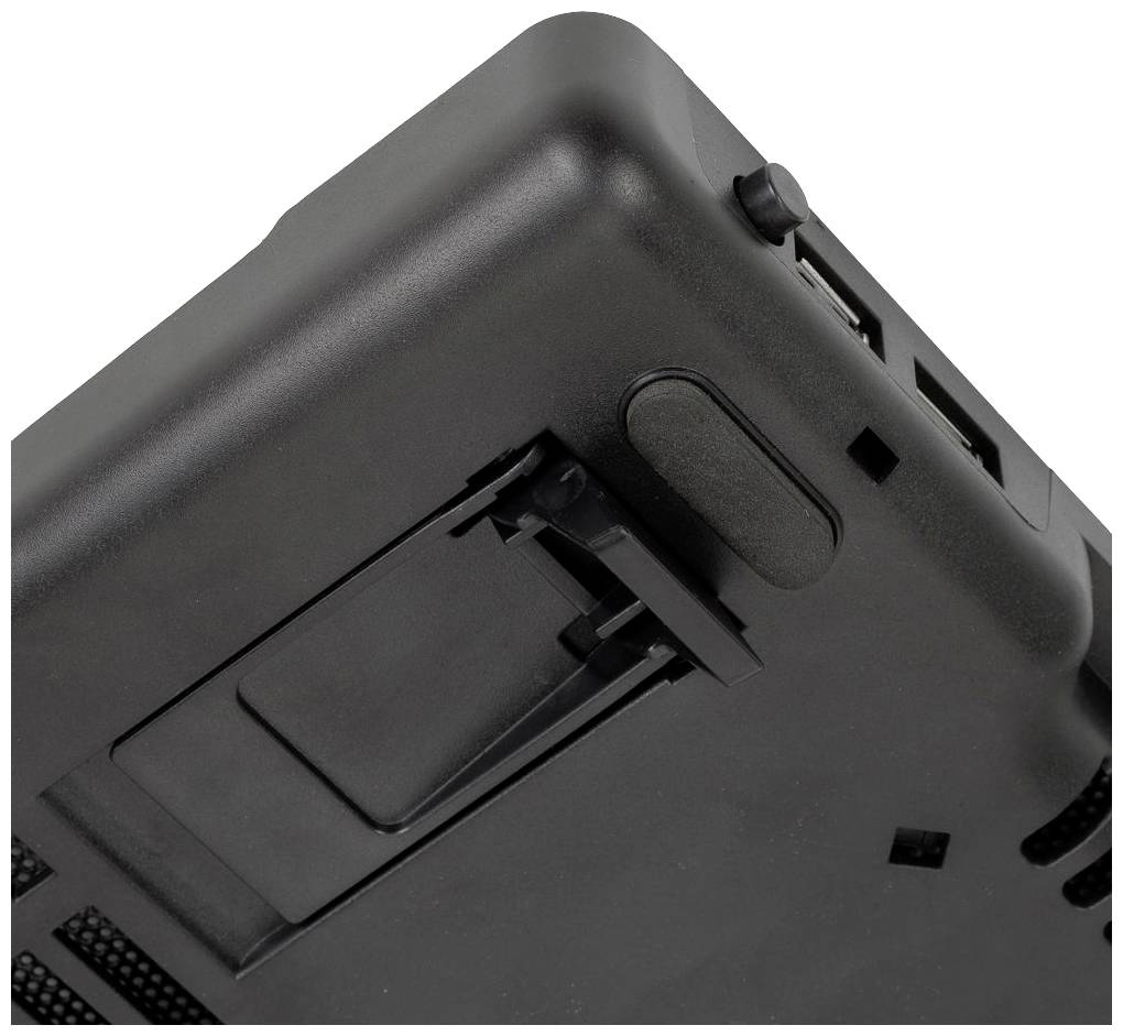 RIVA 5556 BLACK Notebook-Ständer mit Kühlfunktion höhenverstellbar, USB-Hub-Funktion