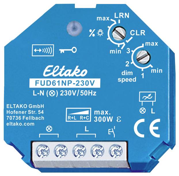 Eltako FUD61NP-230V Funk Aktor Dimmschalter Unterputz