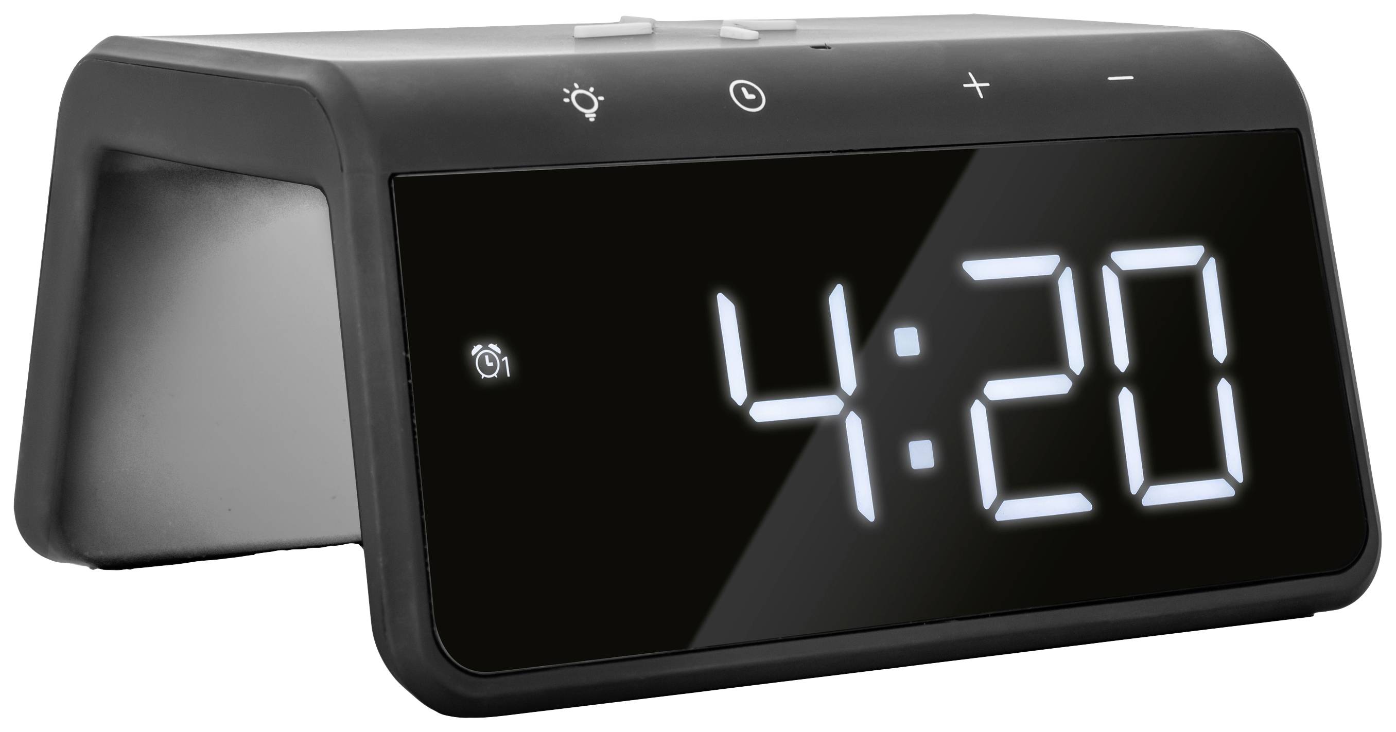 Caliber HCG019QI-BA Wecker Schwarz Alarmzeiten 2