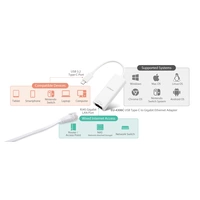 EDIMAX EU-4306C Netzwerkadapter 10 / 100 / 1000MBit/s USB-C®, RJ45 EDIMAX EU-4306C Netzwerkadapter 10 / 100 / 1000MBit/s USB-C®, RJ45