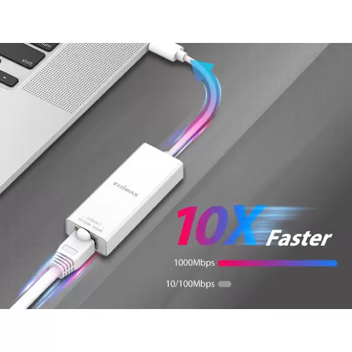 EDIMAX EU-4306C Netzwerkadapter 10 / 100 / 1000MBit/s USB-C®, RJ45 EDIMAX EU-4306C Netzwerkadapter 10 / 100 / 1000MBit/s USB-C®, RJ45