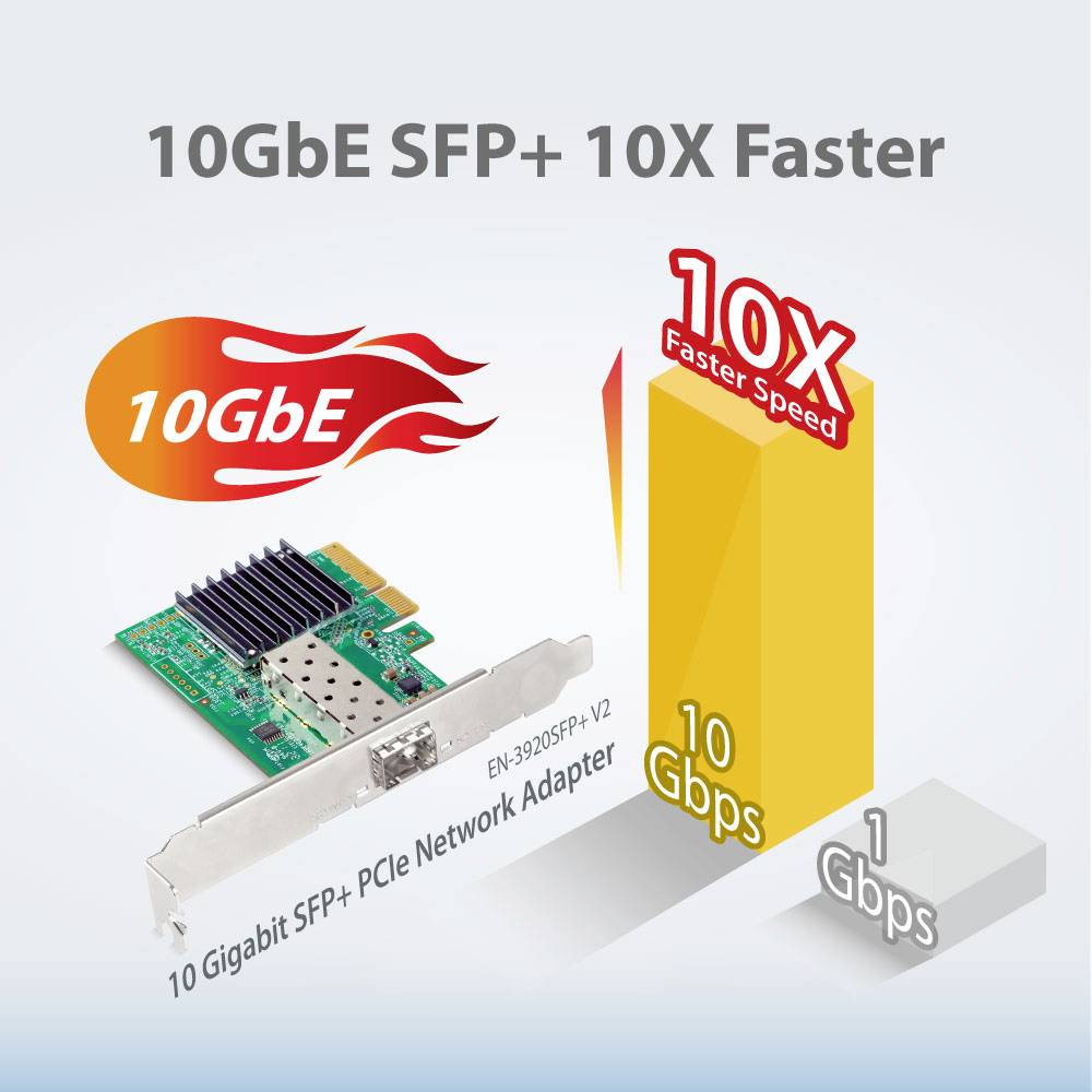 EDIMAX EN-9320SFP+ V2 1 Port PCI-Express Karte SFP+ PCIe x4