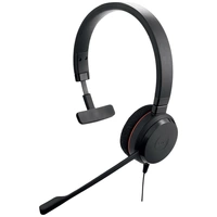 Jabra Evolve 20 On Ear Headset kabelgebunden Mono Schwarz Mikrofon-Rauschunterdrückung Headset, Lautstärkeregelung Computer Jabra Evolve 20 On Ear Headset kabelgebunden Mono Schwarz Mikrofon-Rauschunterdrückung Headset, Lautstärkeregelung Computer