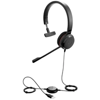 Jabra Evolve 20SE On Ear Headset kabelgebunden Mono Schwarz Mikrofon-Rauschunterdrückung Headset, Lautstärkeregelung Computer Jabra Evolve 20SE On Ear Headset kabelgebunden Mono Schwarz Mikrofon-Rauschunterdrückung Headset, Lautstärkeregelung Computer
