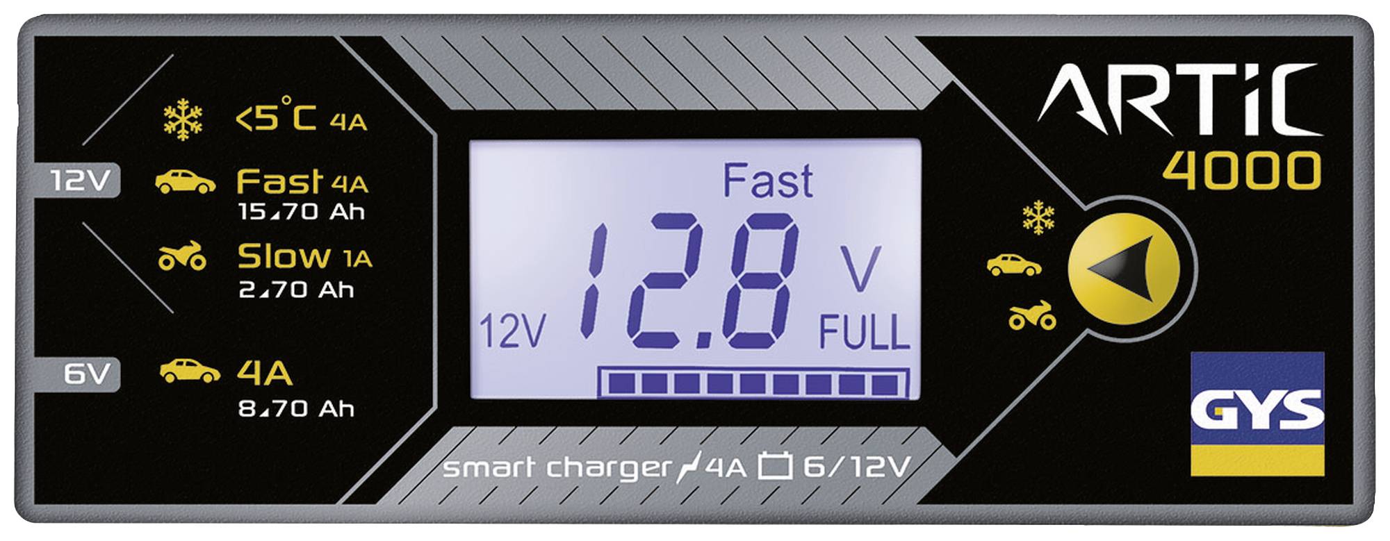 GYS Artic 4000 029583 Automatikladegerät 6 V, 12V 4A