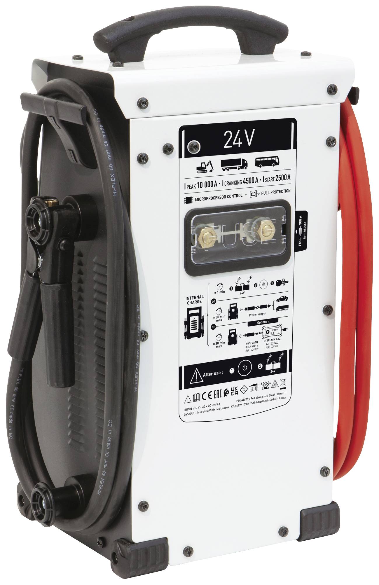 GYS Schnellstartsystem Gyscap 24V 028944 Starthilfestrom (12 V)=2500A Kondensator-Technik (ohne Akku), Ladezustandsanzeige