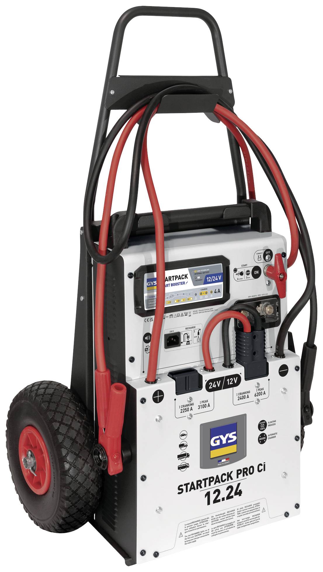 GYS Schnellstartsystem Startpack Pro 12.24CI 028920 Starthilfestrom (12 V)=2400A Starthilfestrom (24 V)=2250A Elektronikschutz