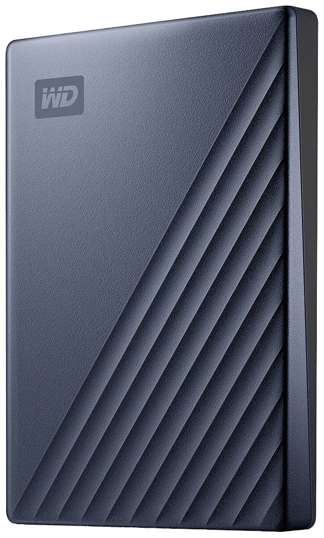WD My Passport Ultra 5 TB Externe Festplatte 8.9 cm (3.5 Zoll) USB-A (USB 3.2 Gen 1) Blau WDBFTM0050BBL-WESN