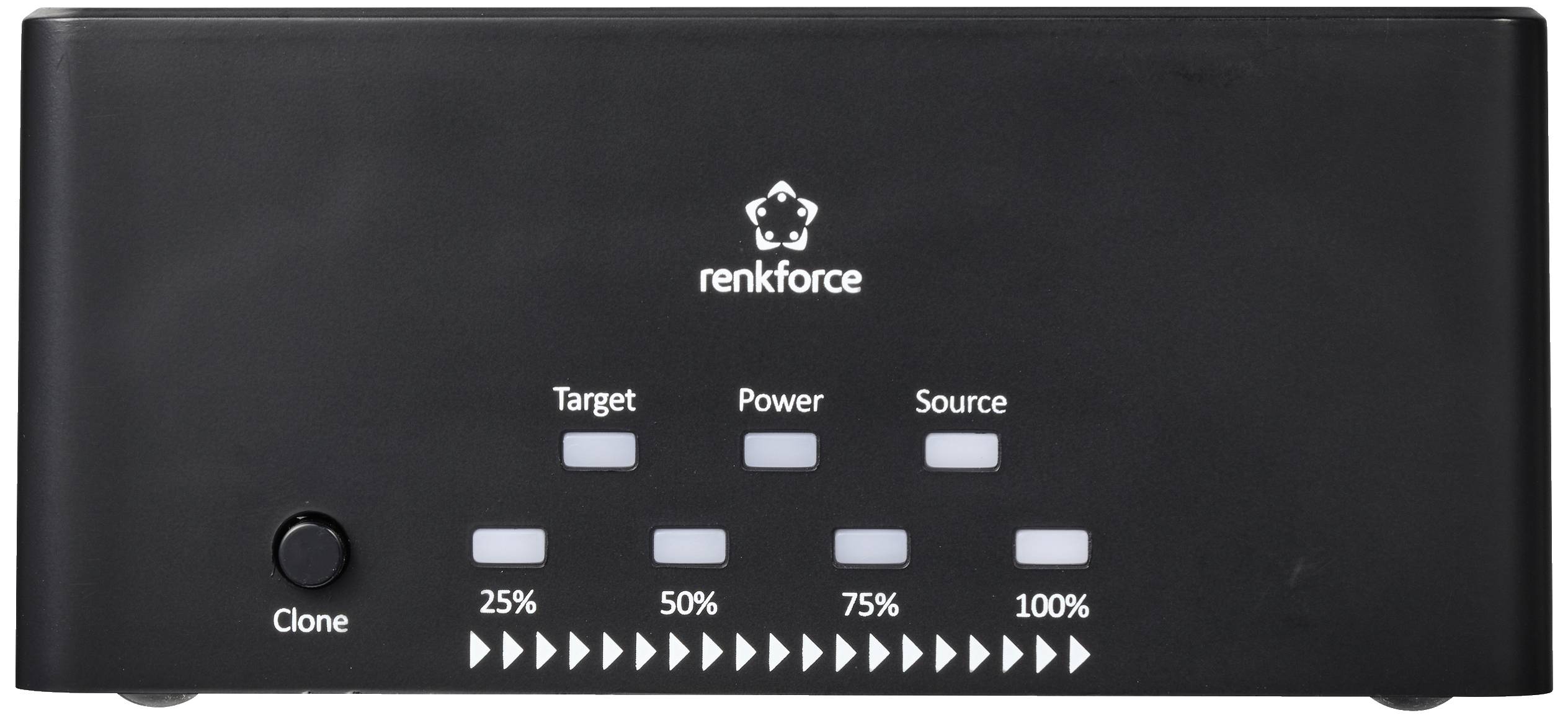 Renkforce RF-5576396 USB-A (USB 3.2 Gen 1) SATA 2 Port Festplatten-Dockingstation 2.5 Zoll, 3.5 Zol
