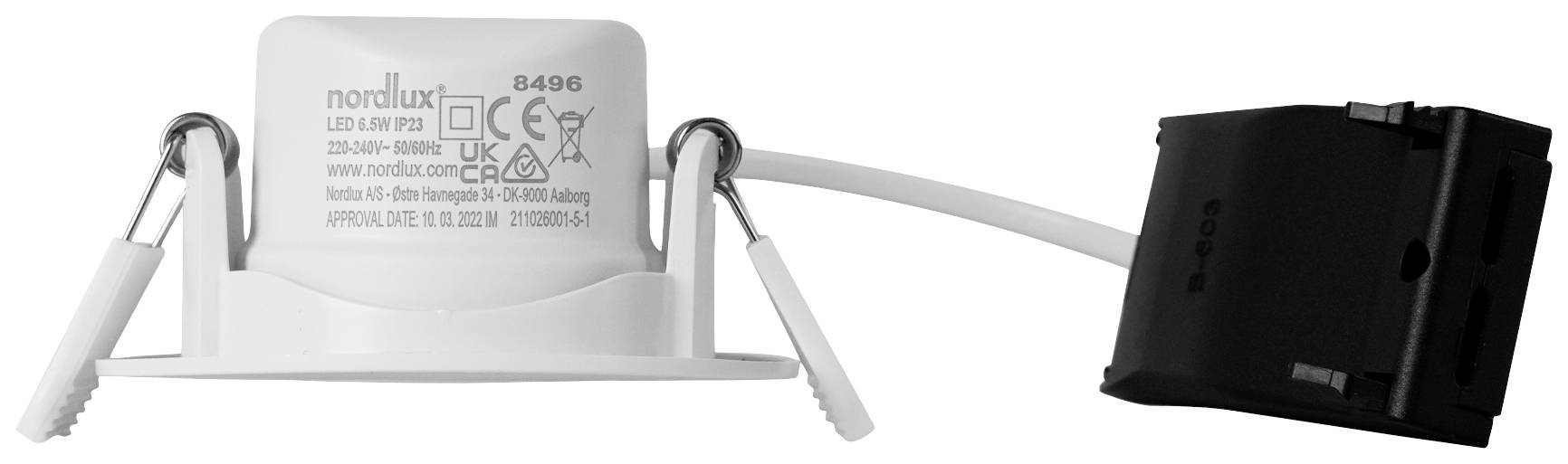 Nordlux 84960001 Roar - Einbau LED-Einbauleuchte LED LED 7W Weiß