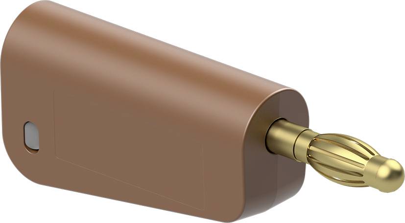 Stäubli LQ-4A-39 Laborstecker Stecker Stift-Ø: 4mm Braun