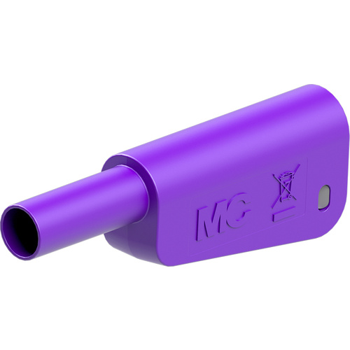 Stäubli SLQ-4A-46 Sicherheits-Lamellenstecker Stecker Stift-Ø: 4 mm Violett