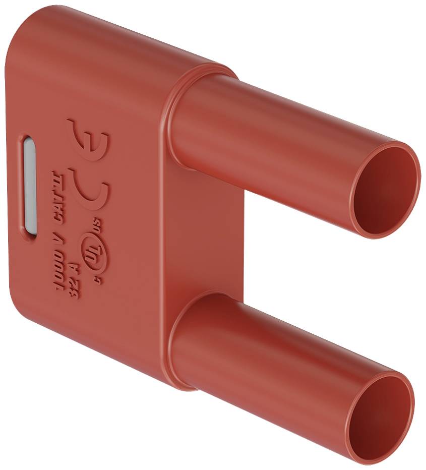 Stäubli SKS-4N-19 Verbindungsstecker Rot Stift-Ø: 4 mm Stiftabstand: 19 mm 1 St.