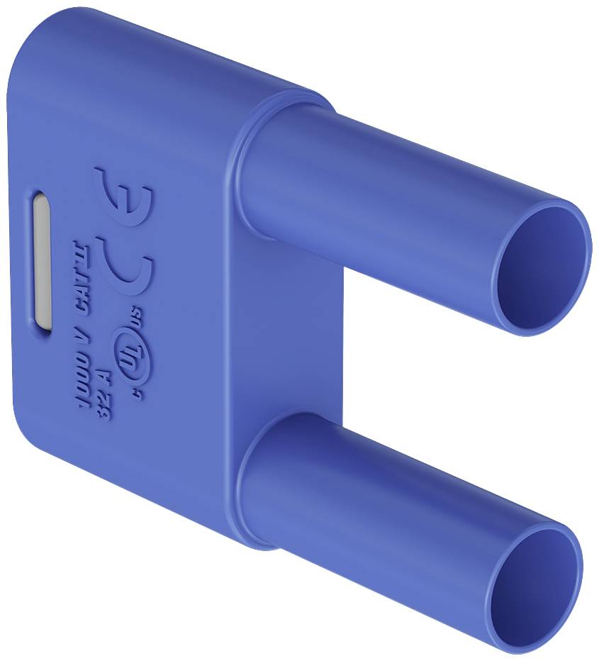 Stäubli SKS-4N-19 Verbindungsstecker Blau Stift-Ø: 4 mm Stiftabstand: 19 mm 1 St.