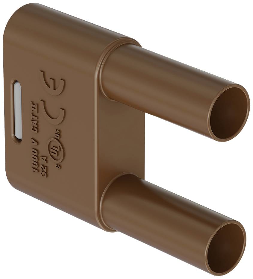 Stäubli SKS-4N-19 Verbindungsstecker Braun Stift-Ø: 4mm Stiftabstand: 19mm 1St.