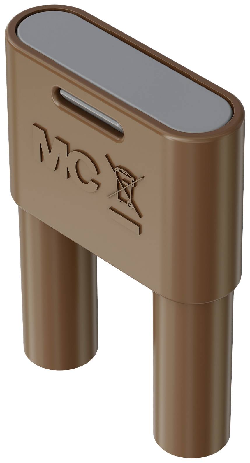 Stäubli SKS-4N-19 Verbindungsstecker Braun Stift-Ø: 4mm Stiftabstand: 19mm 1St.