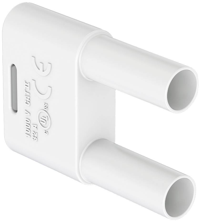 Stäubli SKS-4N-19 Verbindungsstecker Weiß Stift-Ø: 4mm Stiftabstand: 19mm 1St.