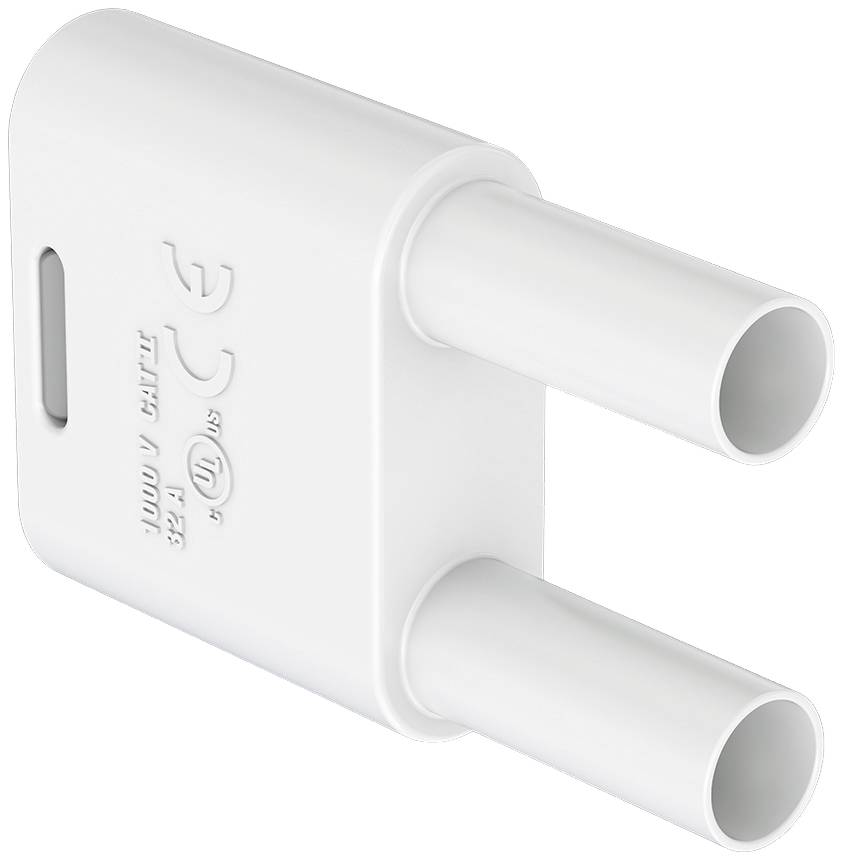 Stäubli SKS2-4N-19 Verbindungsstecker Weiß Stift-Ø: 4mm Stiftabstand: 19mm 1St.