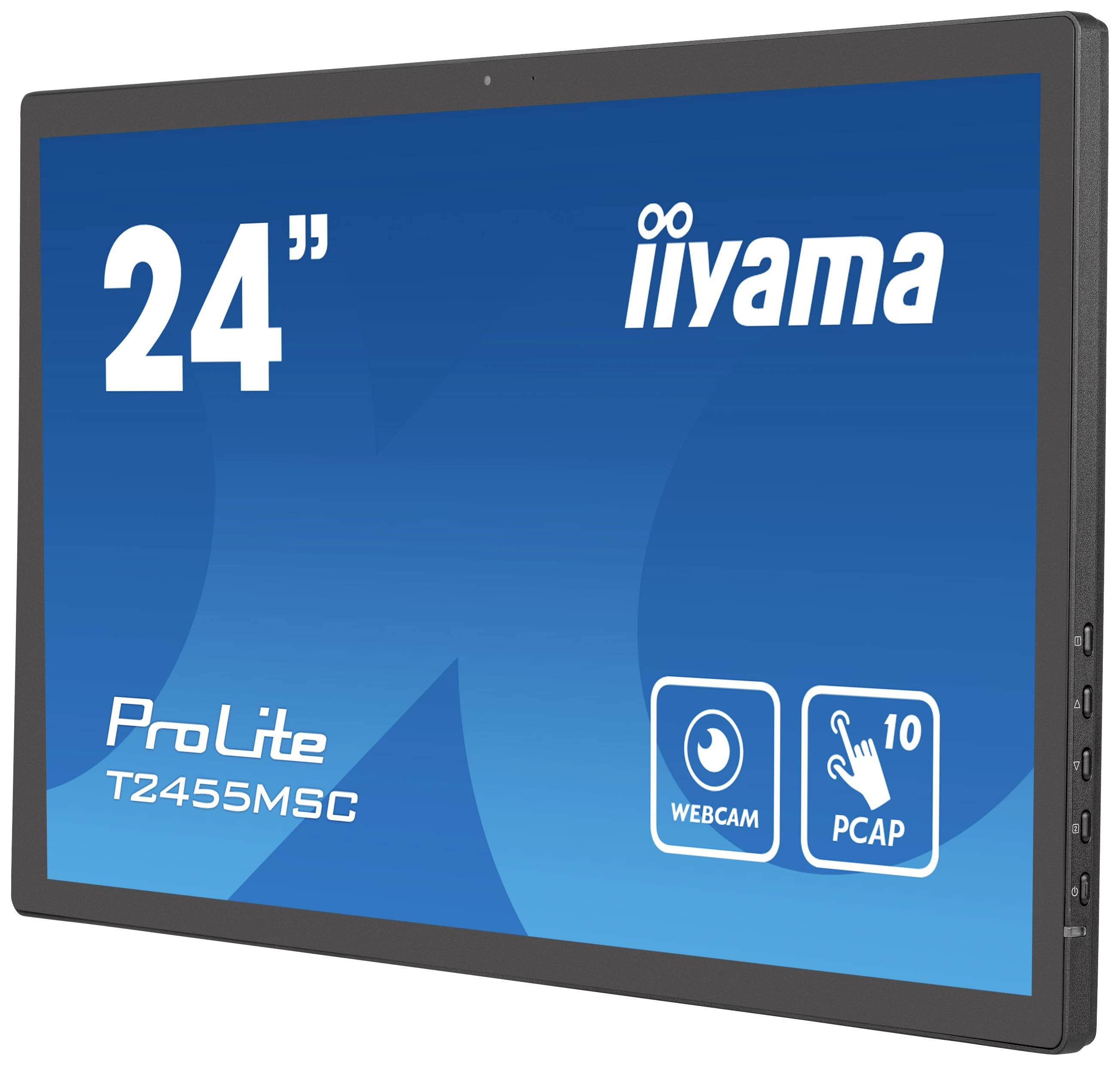 Iiyama PROLITE T2455MSC-B1 LED-Monitor EEK E (A - G) 60.5 cm (23.8 Zoll) 1920 x 1080 Pixel 16:9 5 ms HDMI®, DisplayPort, Kopfhörer (3.5 mm Klinke)