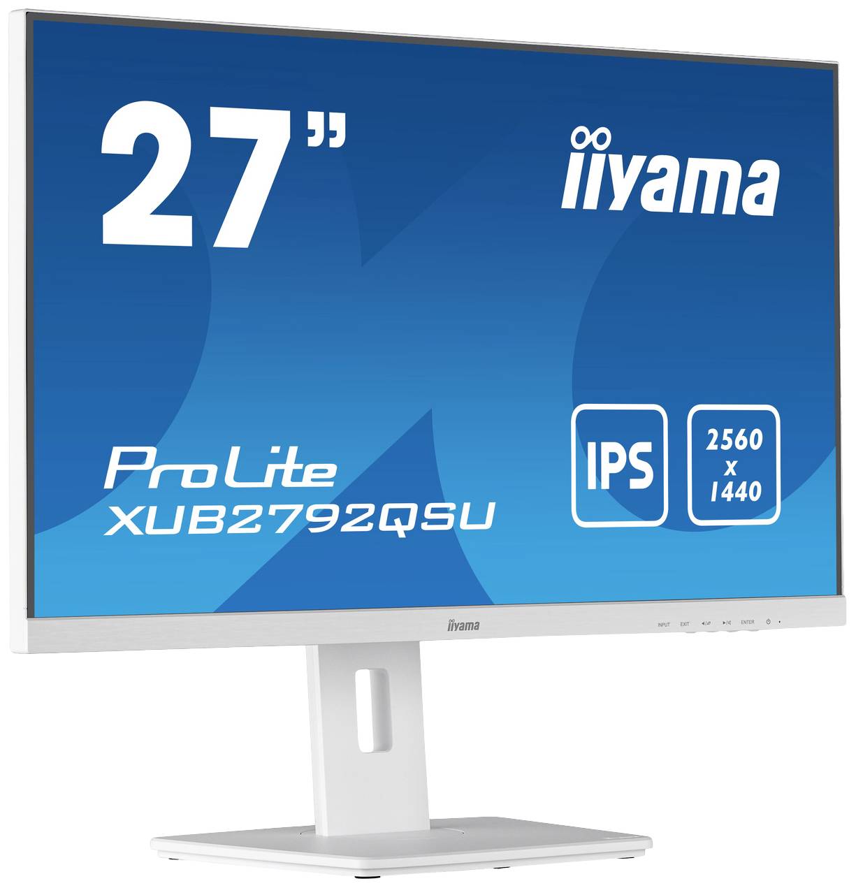 Iiyama PROLITE XUB2792QSU-W5 LED-Monitor EEK E (A - G) 68.6cm (27 Zoll) 2560 x 1440 Pixel 16:9 5 ms DVI, HDMI®, DisplayPort, USB