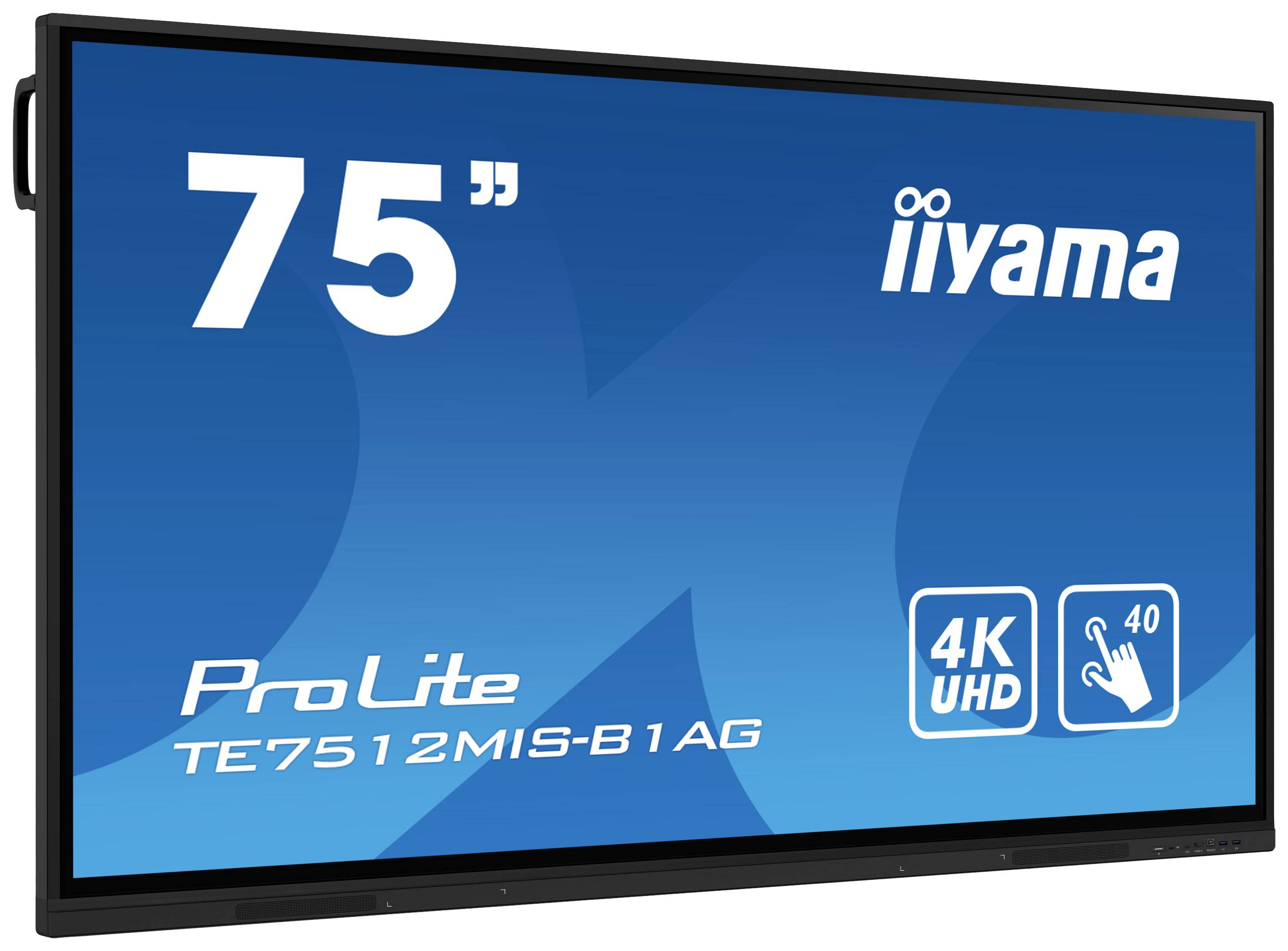 Iiyama PROLITE TE7512MIS-B1AG Digital Signage Display 189.3cm 74.5 Zoll 3840 x 2160 Pixel 24/7
