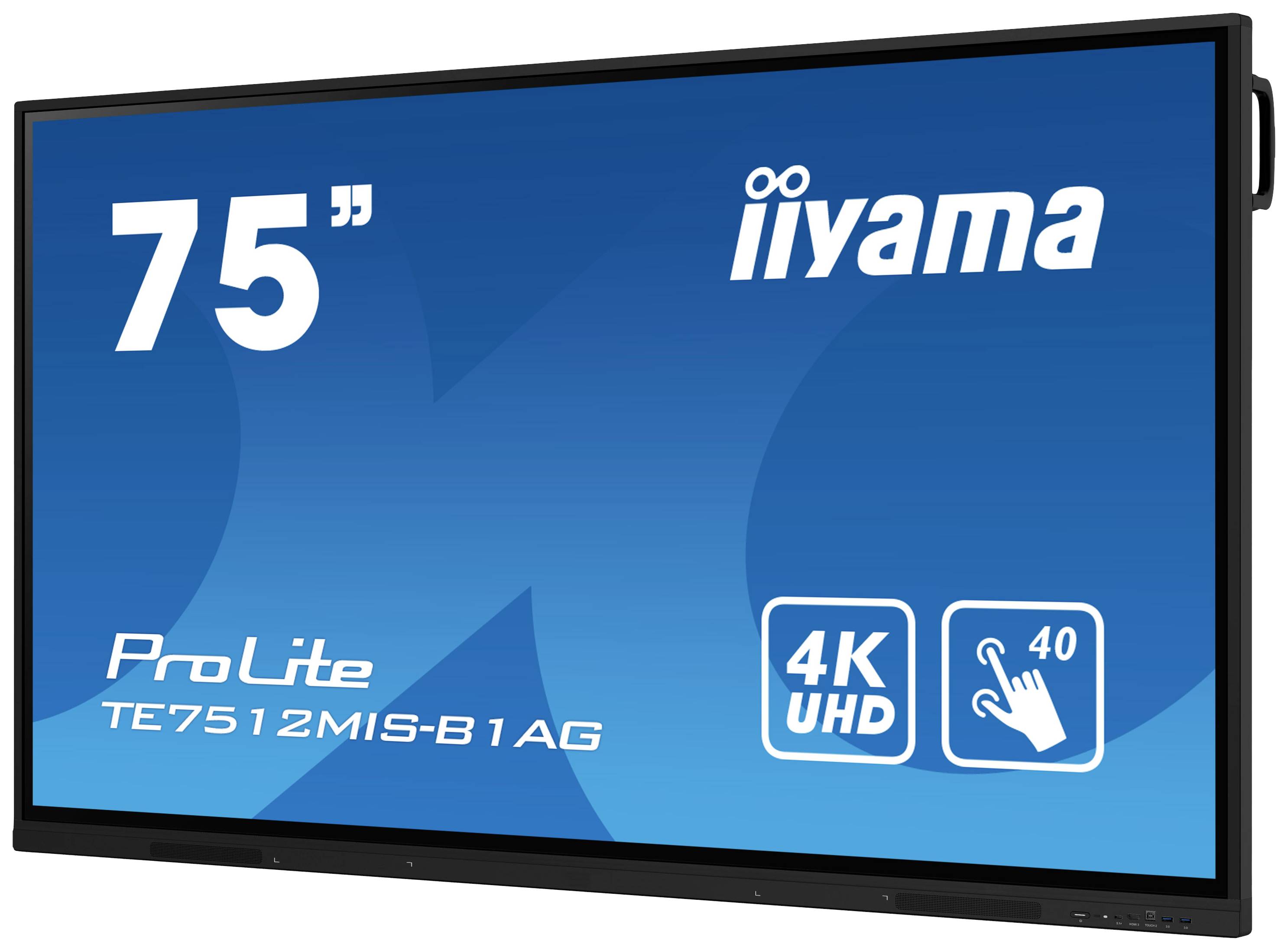 Iiyama PROLITE TE7512MIS-B1AG Digital Signage Display 189.3cm 74.5 Zoll 3840 x 2160 Pixel 24/7