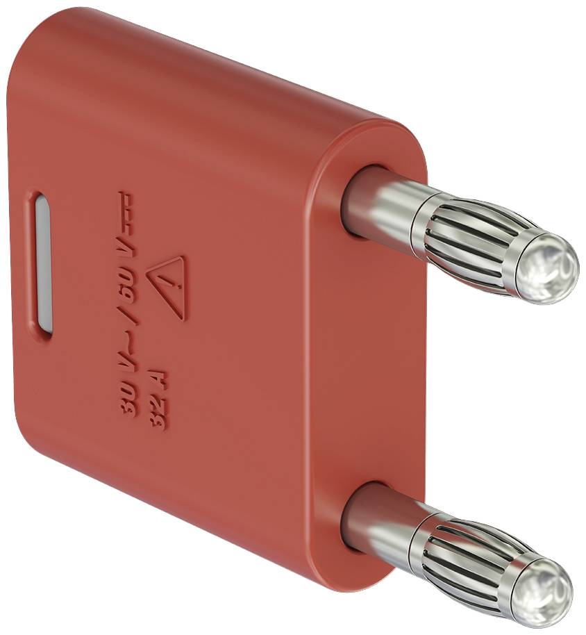 Stäubli KS2-4N-19 Verbindungsstecker Rot Stift-Ø: 4mm Stiftabstand: 19mm 1St.