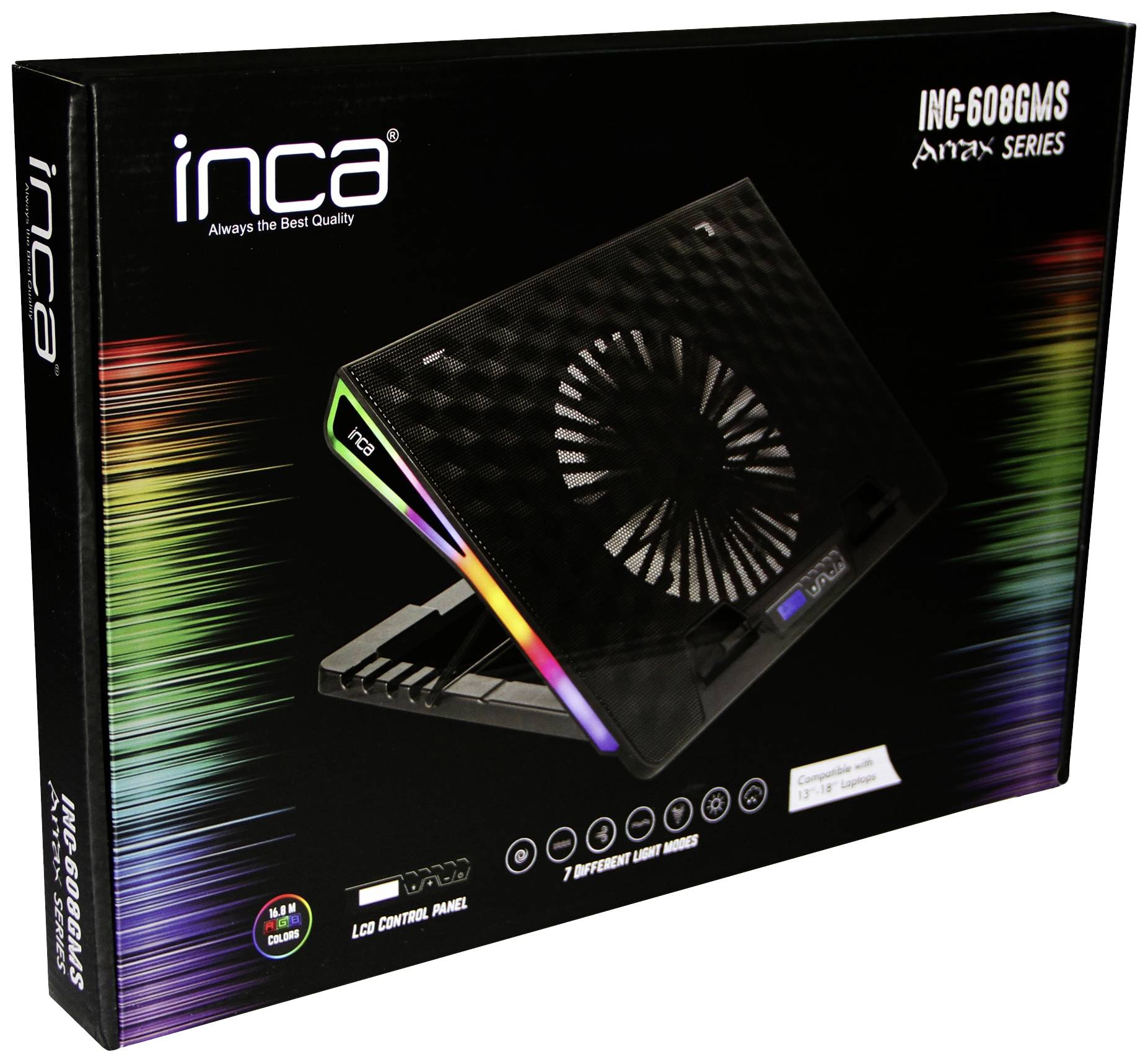 INCA INC-608GMS Notebook-Ständer mit Kühlfunktion