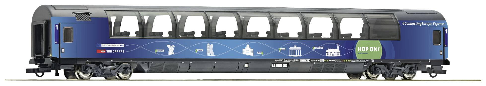 Roco 6200015 H0 Panoramawagen Connecting Europe Express der SBB