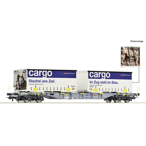 Roco 6600028 H0 Containertragwagen der SBB Cargo