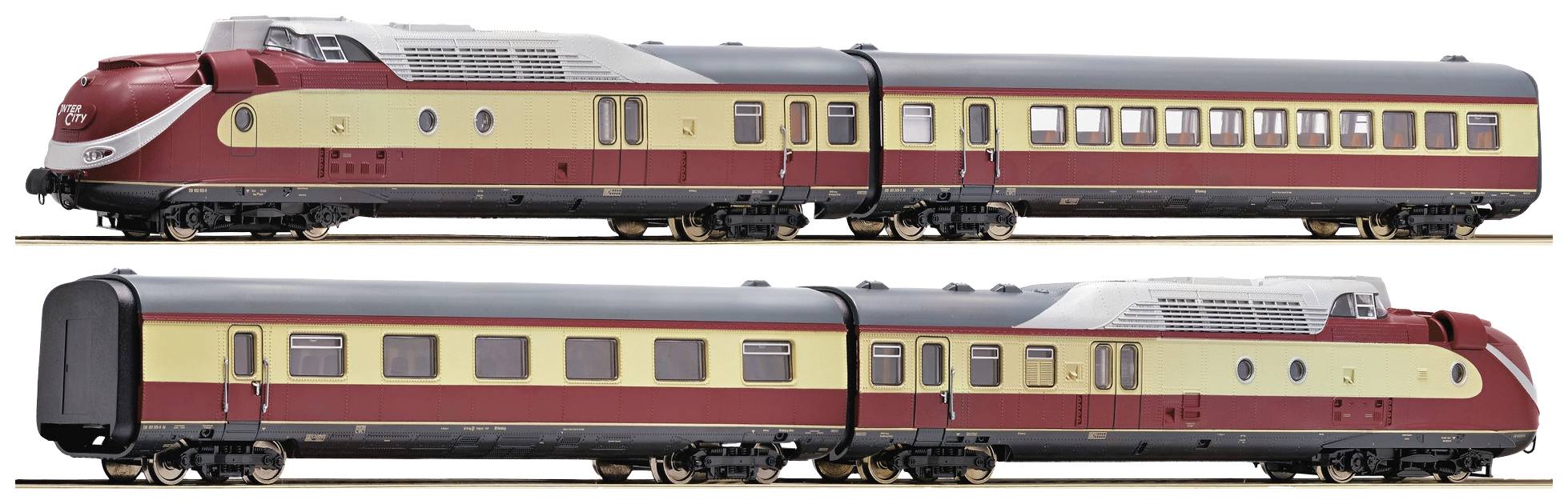 Roco 7710002 H0 4er-Set Gasturbinentriebzug BR 602 der DB