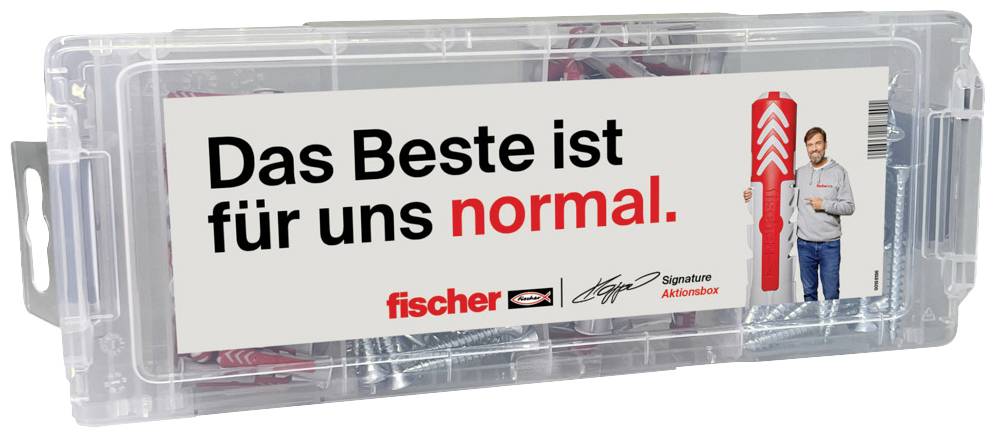 Fischer 568544 Jürgen Klopp Signature Aktionsbox Dübelset 1 Set