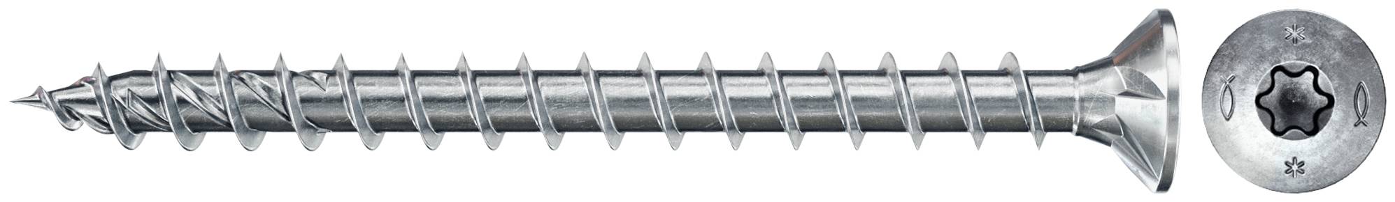 Fischer 562273 FixTainer PowerFast II TX VG Spanplattenschrauben-Sortiment Stahl galvanisch verzinkt 1 Set