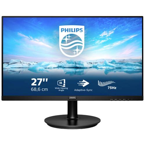 Philips 272V8LA/00 LCD-Monitor EEK E (A - G) 68.6cm (27 Zoll) 16:9 4 ms HDMI®, USB-A, DisplayPort, DVI VA LCD