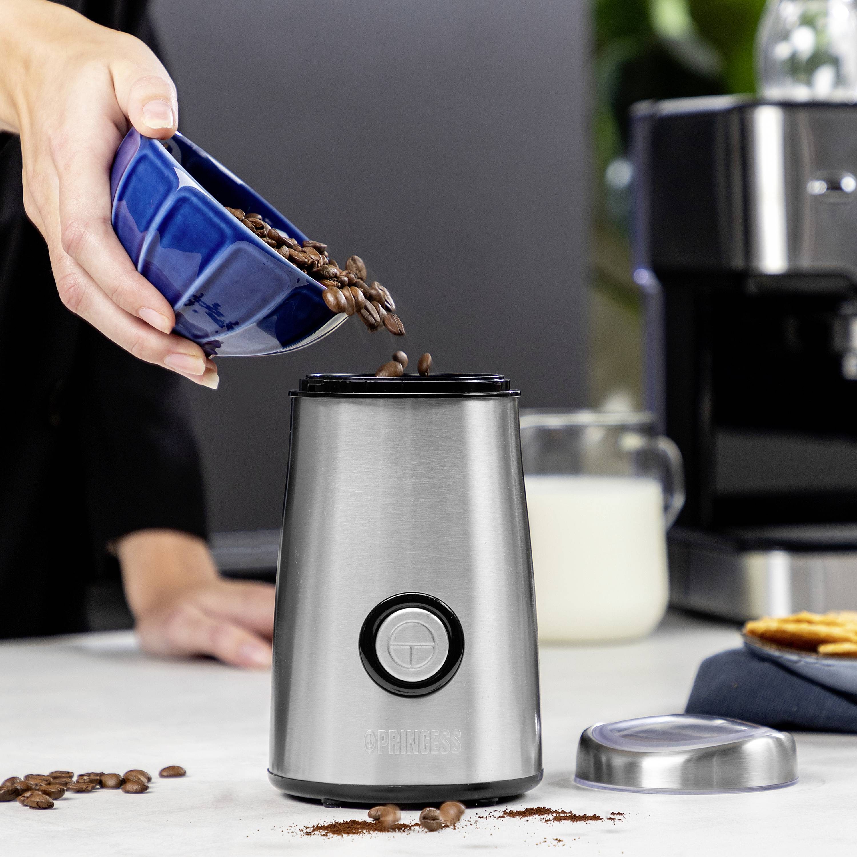 Princess Deluxe 01.242196.01.001 Kaffeemühle Silber