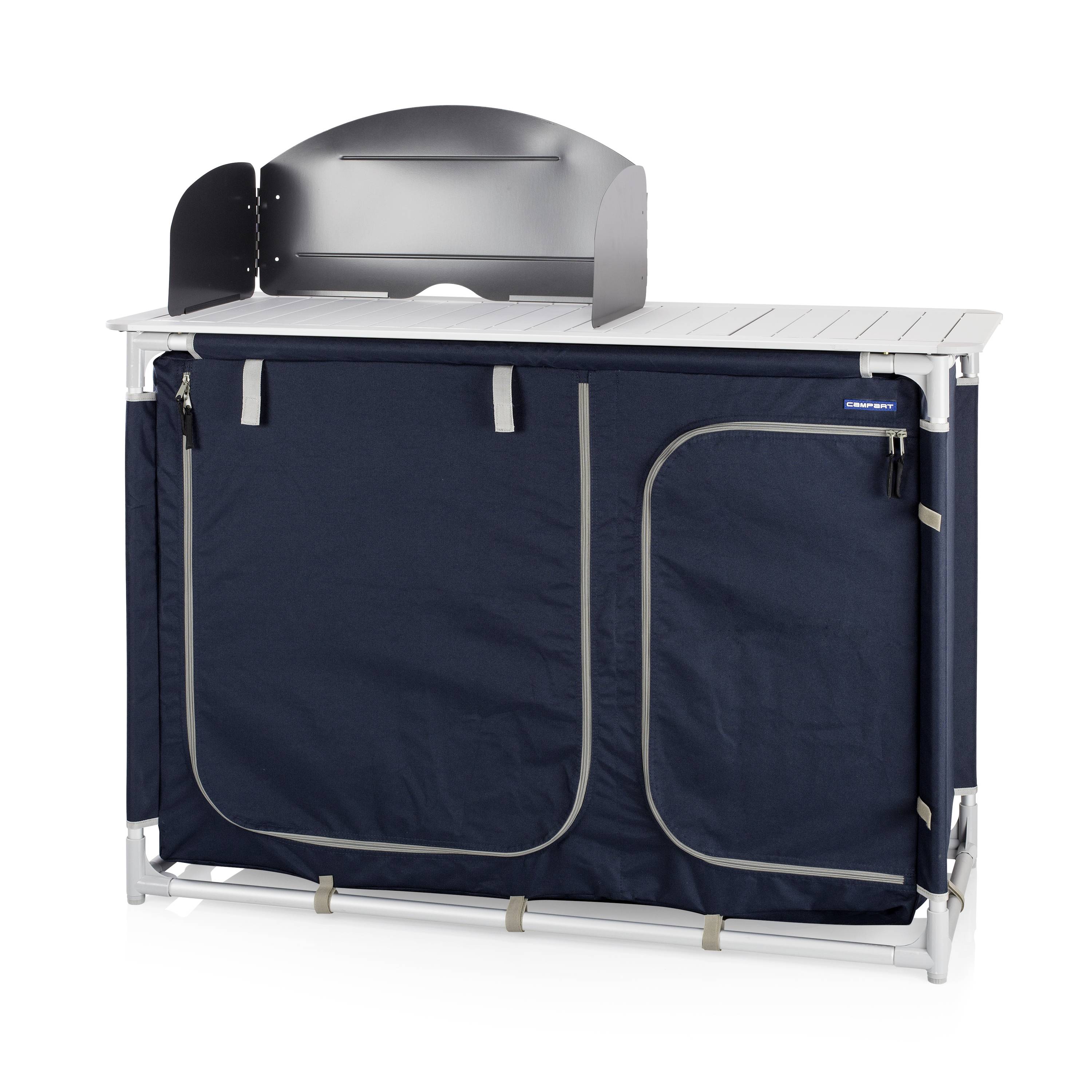 Campart Travel Camping-Küchen-Regal Polyester, Aluminium KI-0753 Alicante